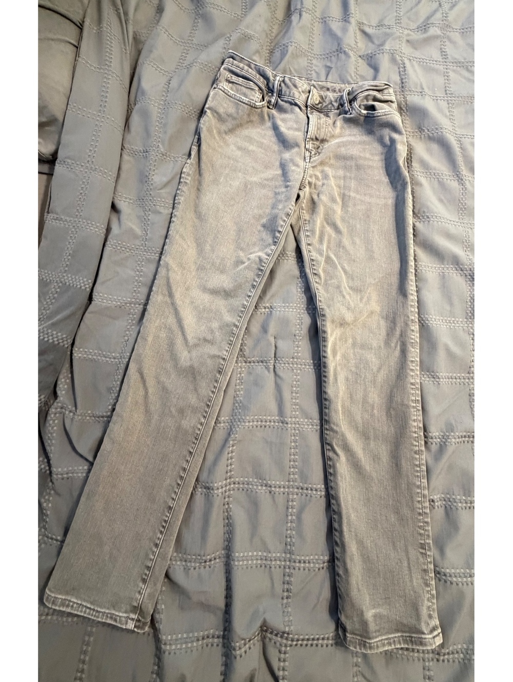 American Eagle Light Gray Skinny Jeans with Stretch Flex, Size 29x32